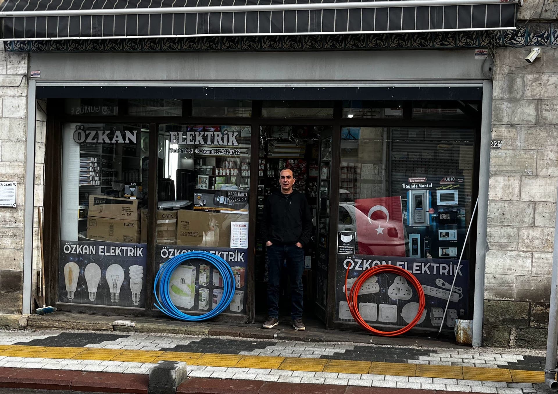 Özkan Elektrik Kütahya Samanpazarı dükkanı